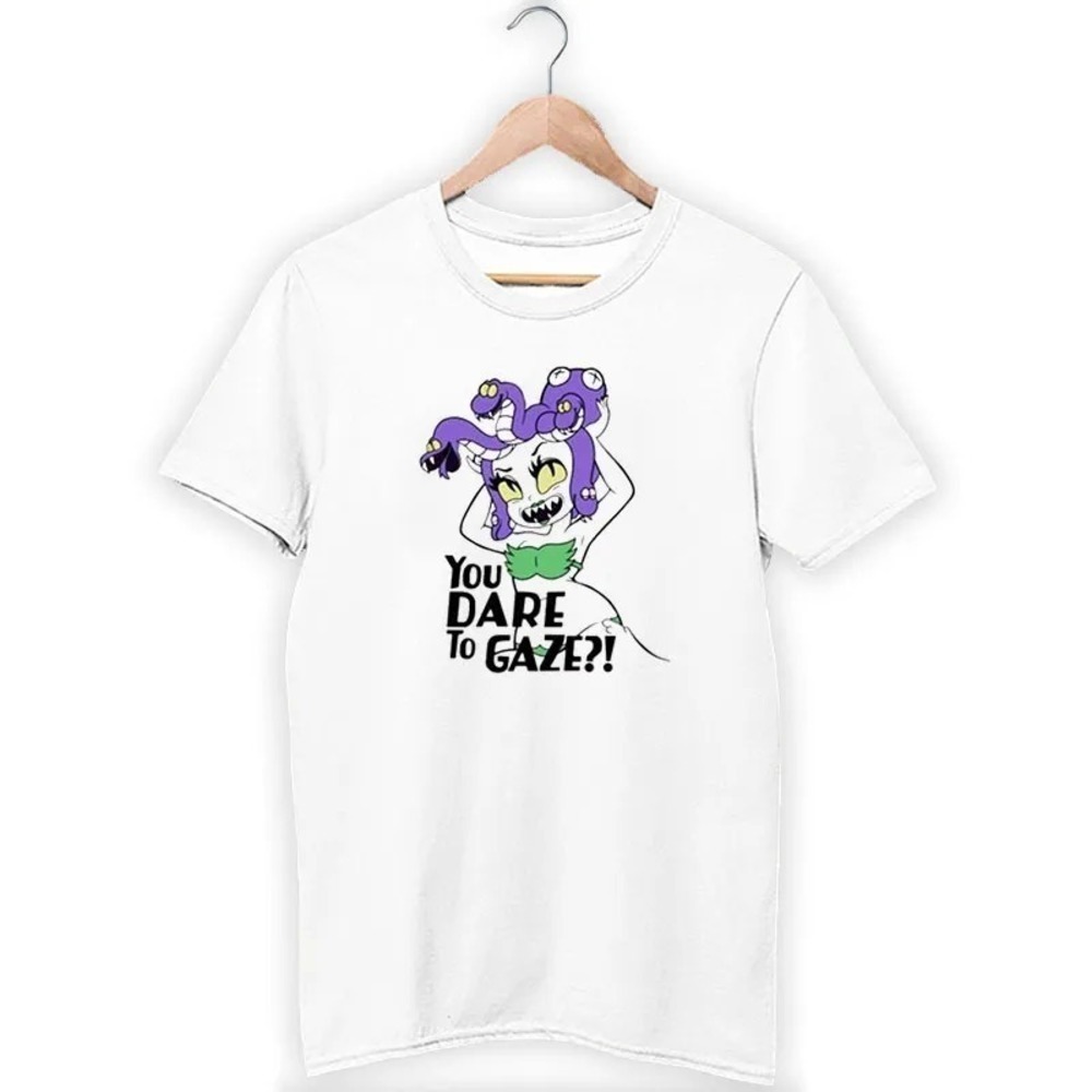 Cuphead Medusa Retro Game Cartoon Graphic Unisex T-Shirt